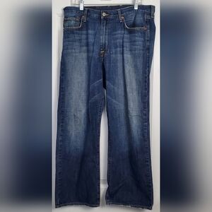 Lucky Brand VTG Womens Dungarees Gene Montesano Bootleg Jeans - Size 36 - GUC